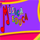 Letras de colores con el texto Música Educa